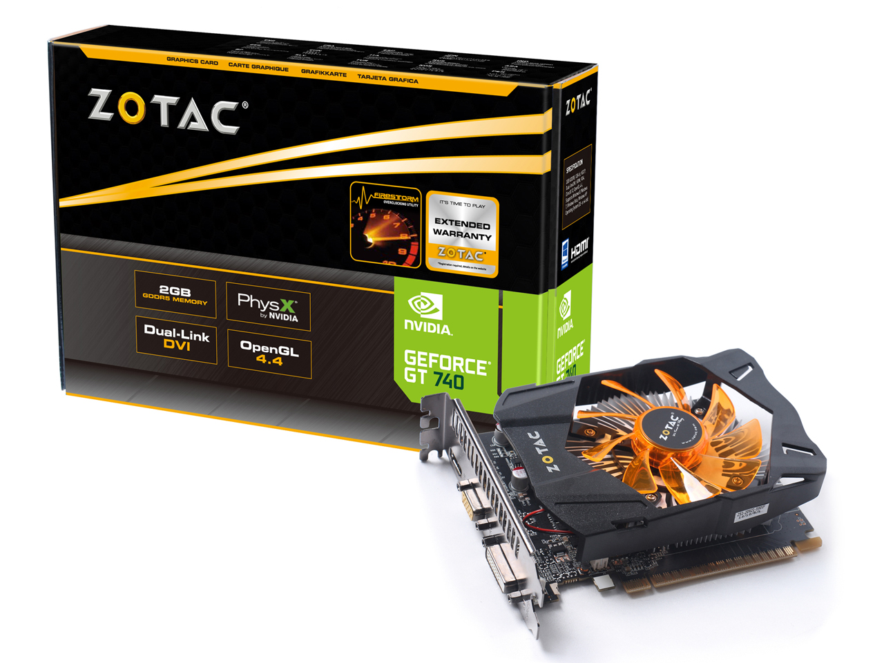 ZOTAC GeForce GT 740 ZT-71001-10L [PCIExp 2GB] �̐��i�摜