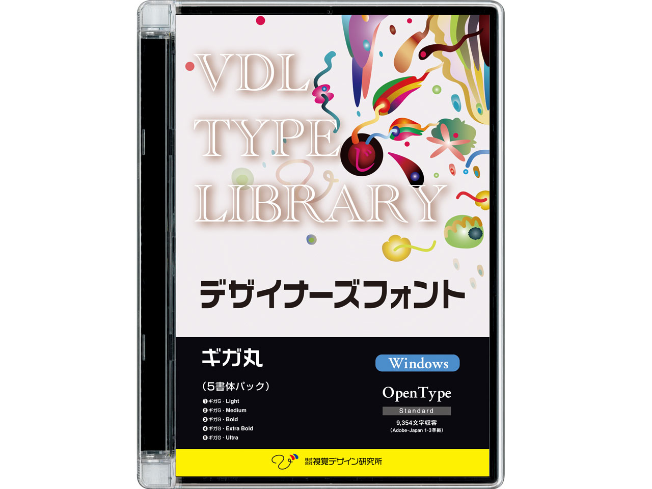 VDL TYPE LIBRARY �f�U�C�i�[�Y�t�H���g OpenType �M�K�� Windows�� �̐��i�摜