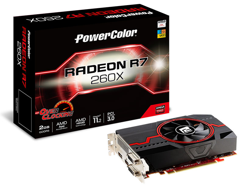 PowerColor R7 260X 2GB GDDR5 V2 OC AXR7 260X 2GBD5-DHEV2/OC [PCIExp 2GB] �̐��i�摜