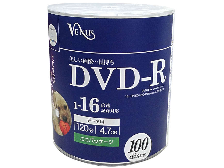 B-VR47-16X100PW [DVD-R 16�{�� 100���g] �̐��i�摜