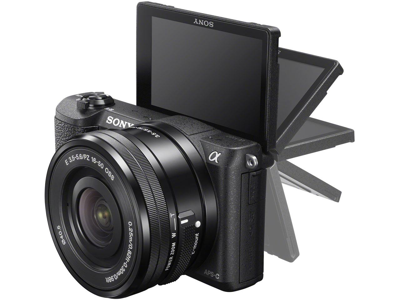 SONY - SONY α5100 ILCE-5100 パワーズームレンズキット ブラックの+