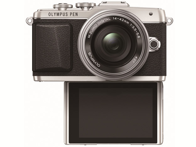 OLYMPUS PEN Lite E-PL7 14-42mm EZ�����Y�L�b�g [�V���o�[]
