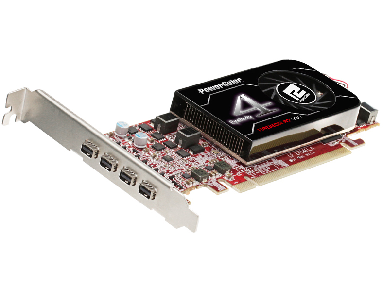 PowerColor R7 250 2GB GDDR5 Eyefinity 4 LP Edition (UEFI) AXR7 250 2GBD5-4DL [PCIExp 2GB]