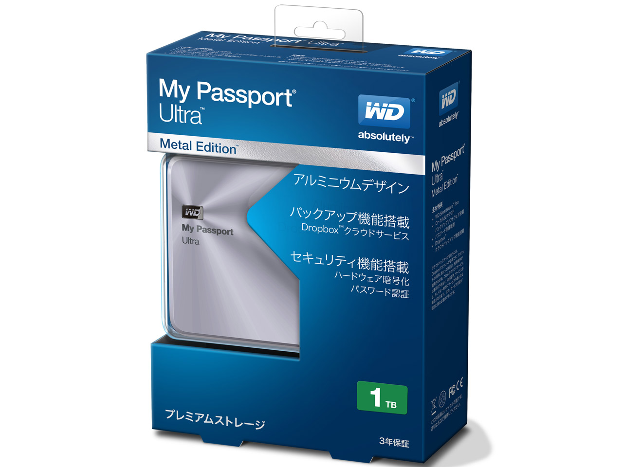 My Passport Ultra Metal Edition WDBTYH0010BSL [�V���o�[]