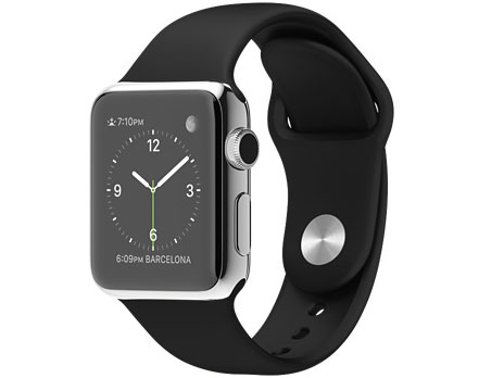 Apple Apple Watch 38mm MLCK2J/A [ブラックスポーツバンド