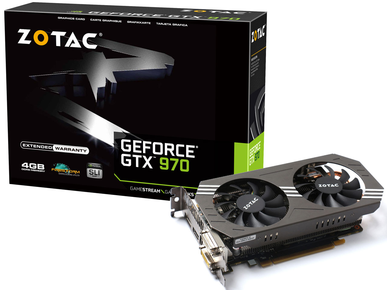 ZOTAC GeForce GTX 970 ZT-90101-10P [PCIExp 4GB] �̐��i�摜