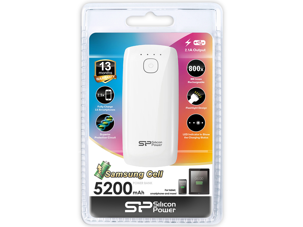 Power Bank P51 SP5K2MAPBKP51C1W [�z���C�g]