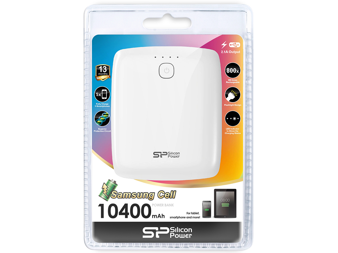 Power Bank P101 SP10KMAPBK101C1W [�z���C�g]