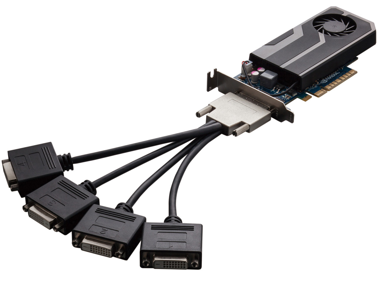 GF-QUAD-DISP/4DVI/LP [PCIExp 1GB]
