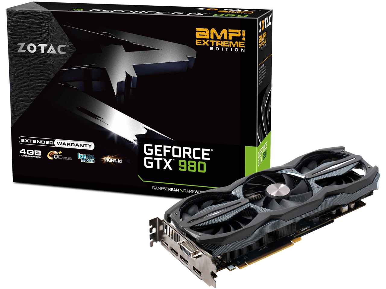 ZOTAC GeForce GTX 980 AMP�I Extreme Edition ZT-90203-10P [PCIExp 4GB] �̐��i�摜