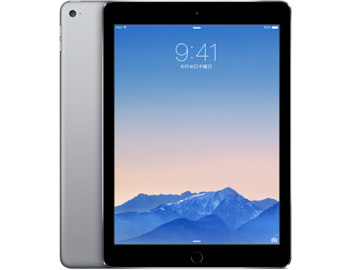 iPad Air 2 Wi-Fiモデル 16GB MGL12J/A [スペースグレイ]の製品画像