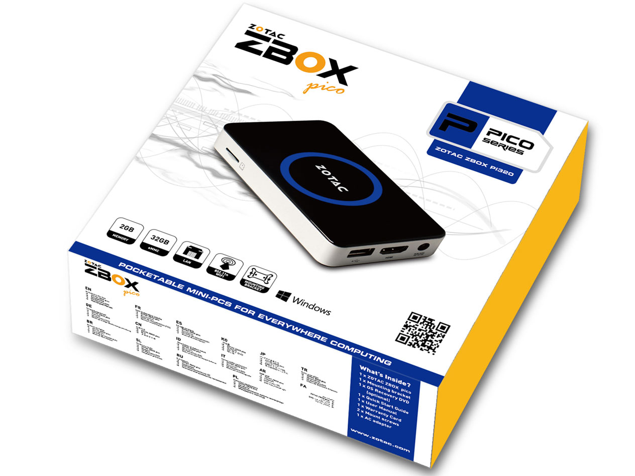 ZOTAC ZBOX PI320 pico ZBOX-PI320-W2