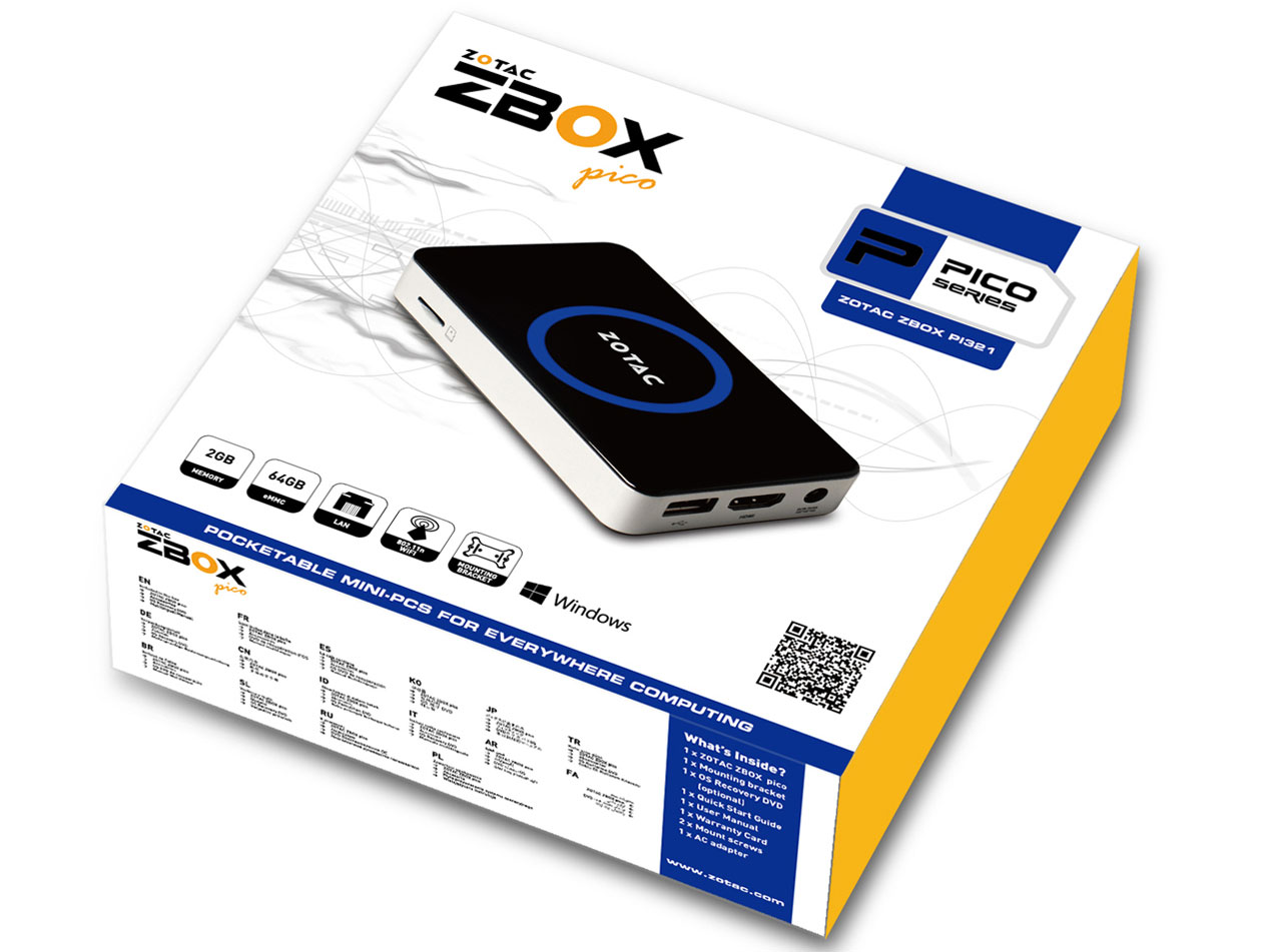 ZOTAC ZBOX PI321 pico ZBOX-PI321-W2