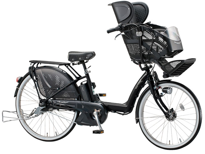 [529]送料無料 ブリヂストン Angelino 充電器付属 電動自転車 小柄なママでも安心の低床設計＞ 3人乗り(幼児2人同乗)対応 子