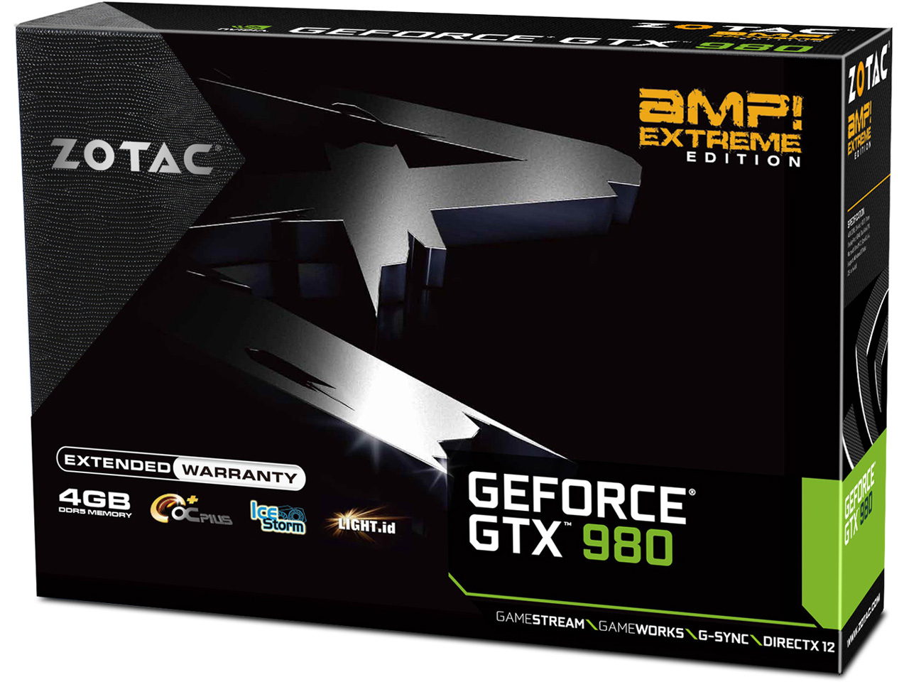 ZOTAC GeForce GTX 980 AMP�I Extreme Edition NVIDIA Game Bundle 2014 ZTGTX98-4GD5EXT02/ZT-90203-10P [PCIExp 4GB]