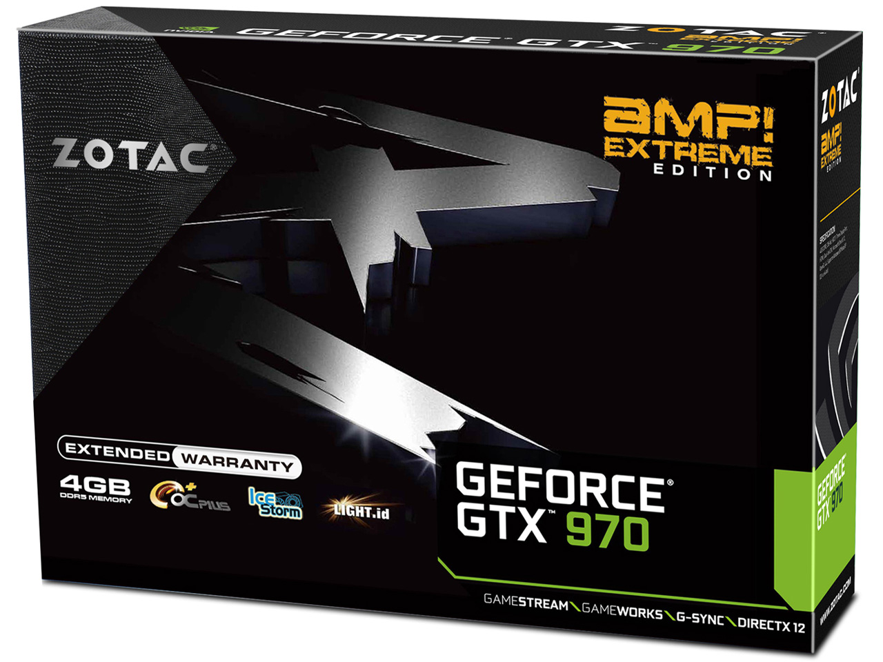 ZOTAC GeForce GTX 970 AMP�I Extreme Edition NVIDIA Game Bundle 2014 ZTGTX97-4GD5EXT02/ZT-90103-10P [PCIExp 4GB]