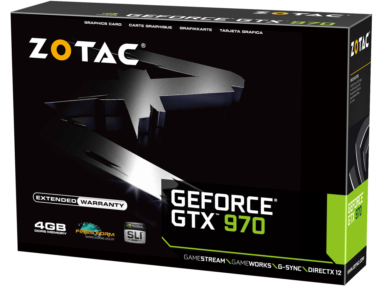ZOTAC GeForce GTX 970 NVIDIA Game Bundle 2014 ZTGTX97-4GD502/ZT-90101-10P [PCIExp 4GB]