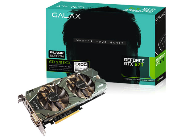 GALAX GF PGTX970-EXOC/4GD5 BLACK [PCIExp 4GB] �̐��i�摜