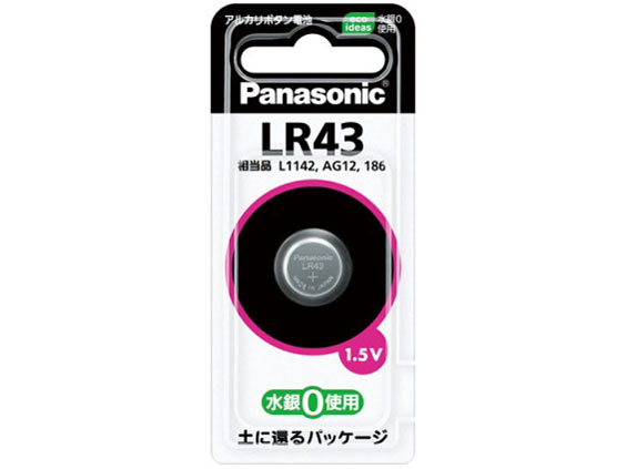 �A���J���{�^���d�r 1�p�b�N LR43 �̐��i�摜