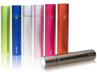 e-Kairo Stick �[�d���J�C��+�\���o�b�e���[+LED���C�g [���C���O���[��]