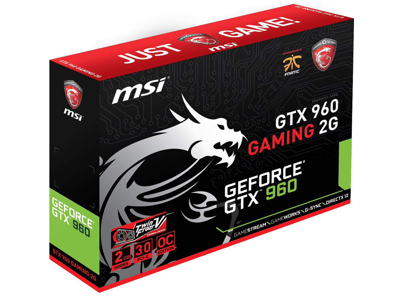 GTX 960 GAMING 2G [PCIExp 2GB]