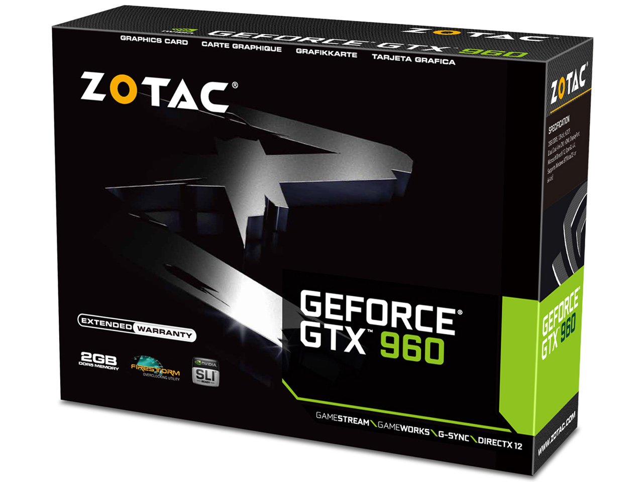 ZOTAC GeForce GTX 960 ZT-90302-10M [PCIExp 2GB]