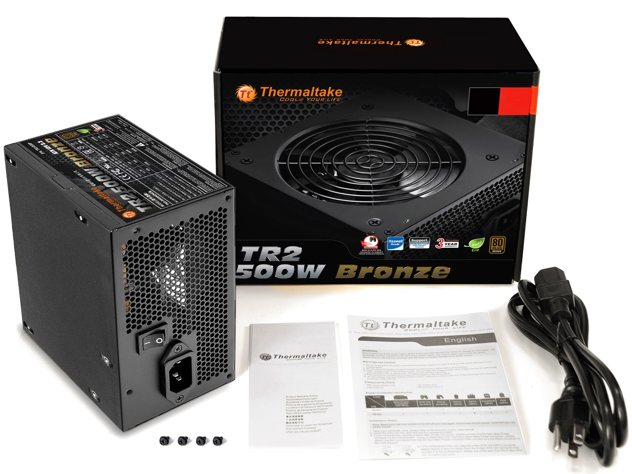 TR2/500W PS-TR2-0500NPCBJP-B [Black]