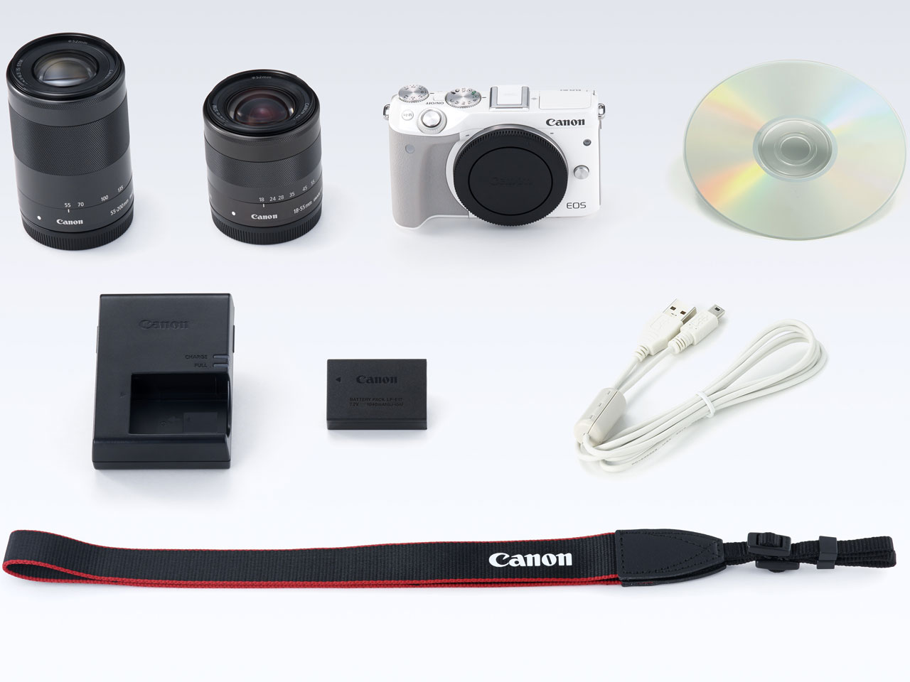 EOS M3 �_�u���Y�[���L�b�g [�z���C�g]