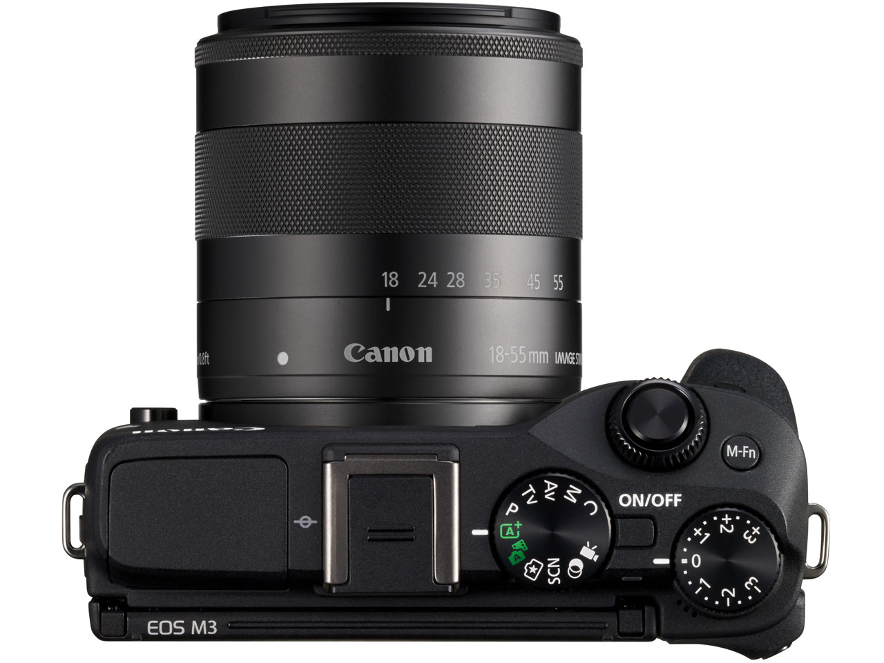 EOS M3 EF-M18-55 IS STM �����Y EVF�L�b�g [�u���b�N]