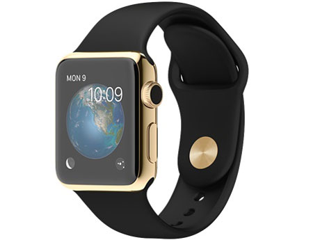 Apple Watch Edition 38mm MKL52J/A [18K�C�G���[�S�[���h�P�[�X/�u���b�N�X�|�[�c�o���h] �̐��i�摜
