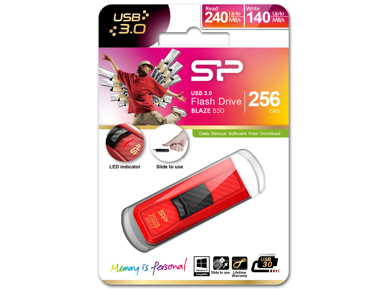Blaze B50 SP256GBUF3B50V1R [256GB ���b�h]