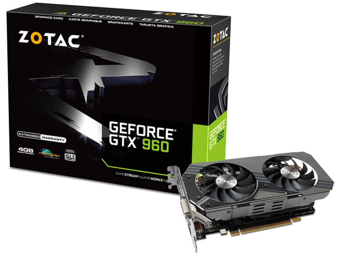 ZOTAC GeForce GTX 960 ZT-90308-10M [PCIExp 4GB] �̐��i�摜