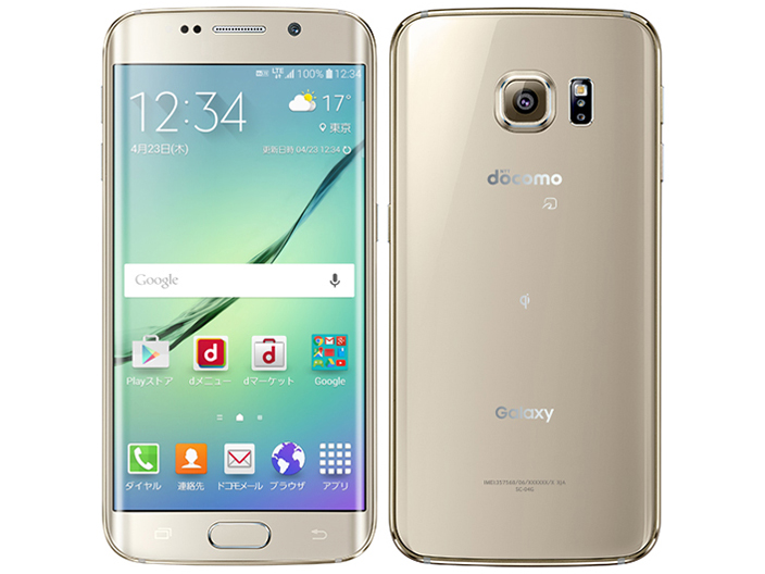 Galaxy S6 edge SC-04G docomo [Gold Platinum] �̐��i�摜