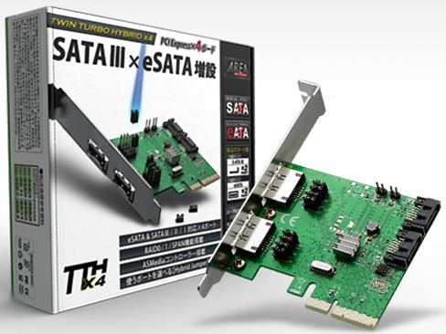 TTH x4 SD-PE4SA3ES-2RL [eSATA/SATA6Gb/s/RAID]