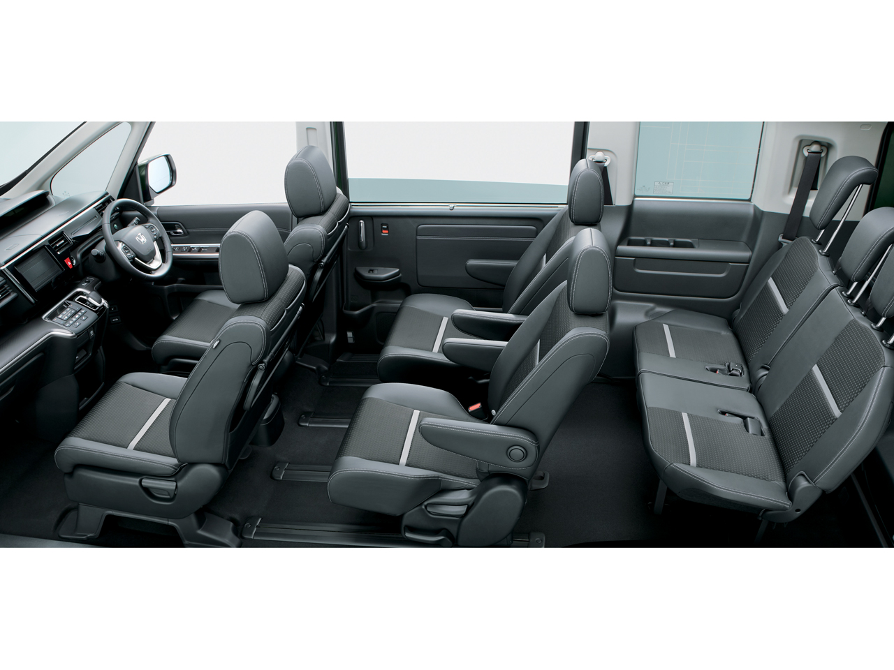 [HA29][ステップワゴン][H15/6-H17/5][RF3/RF4/RF5/RF6/RF7/RF8]レガリアシートカバー[ブラック]