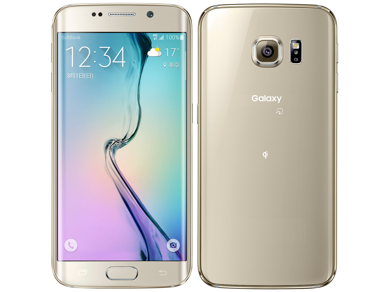 Galaxy S6 edge 32GB SoftBank [�S�[���h�v���`�i] �̐��i�摜