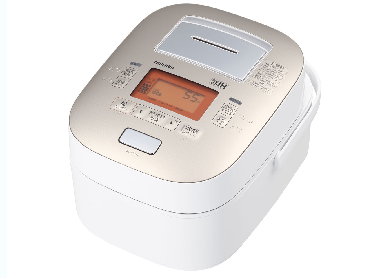 �^�󈳗�IH�ۉ��� RC-10VXJ(W) [�O�����z���C�g] �̐��i�摜