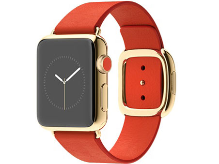 Apple Watch Edition 38mm M�T�C�Y MJ3H2J/A [18K�C�G���[�S�[���h�P�[�X/�u���C�g���b�h���_���o�b�N��] �̐��i�摜