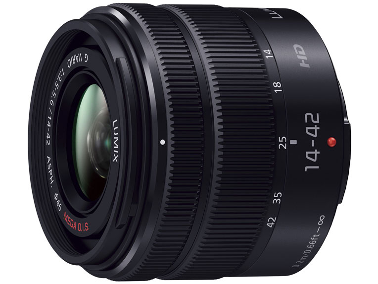 LUMIX G VARIO 14-42mm/F3.5-5.6 II ASPH./MEGA O.I.S. H-FS1442A-KA [�u���b�N] �̐��i�摜