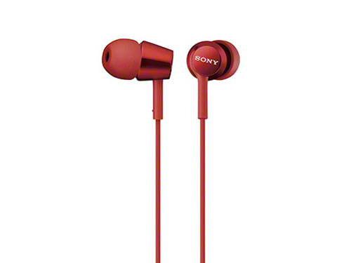 (未使用･未開封品)　ソニー SONY イヤホン MDR-EX150AP : カナル型 リモコン・マイク付き レッド MDR-EX150AP R kmdlckf MDR-EX150AP | ヘッドホン | ソニー
