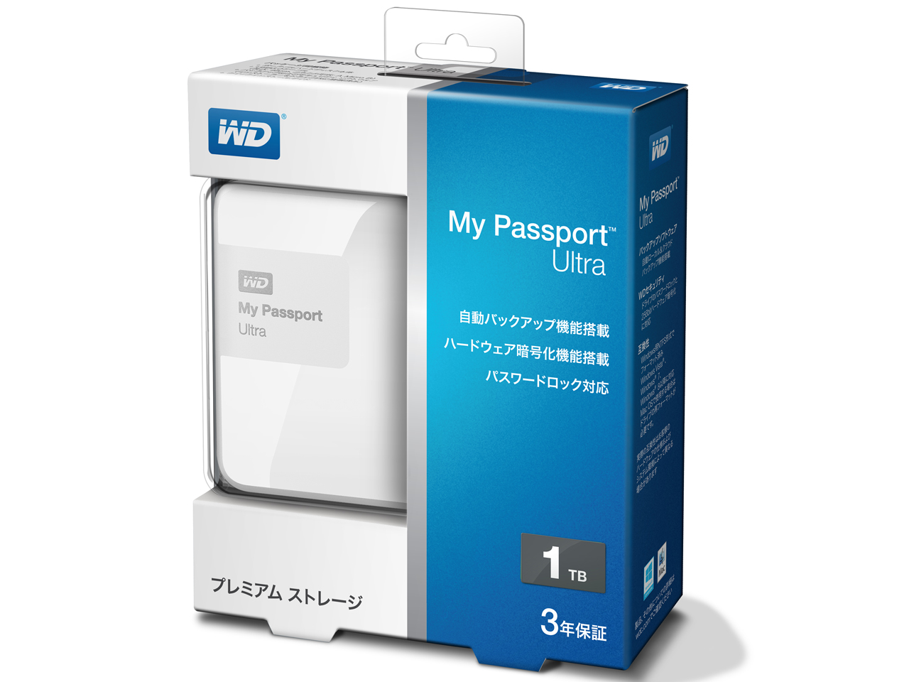 My Passport Ultra WDBGPU0010BWT [�u�����A���g�z���C�g]