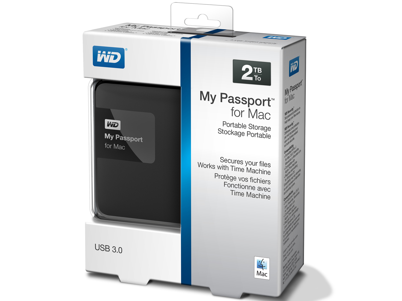 My Passport for Mac WDBCGL0020BSL [�u���b�N/�V���o�[]