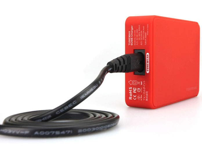TUNEMAX 6USB CHARGER TUN-IP-200087 [���b�h]