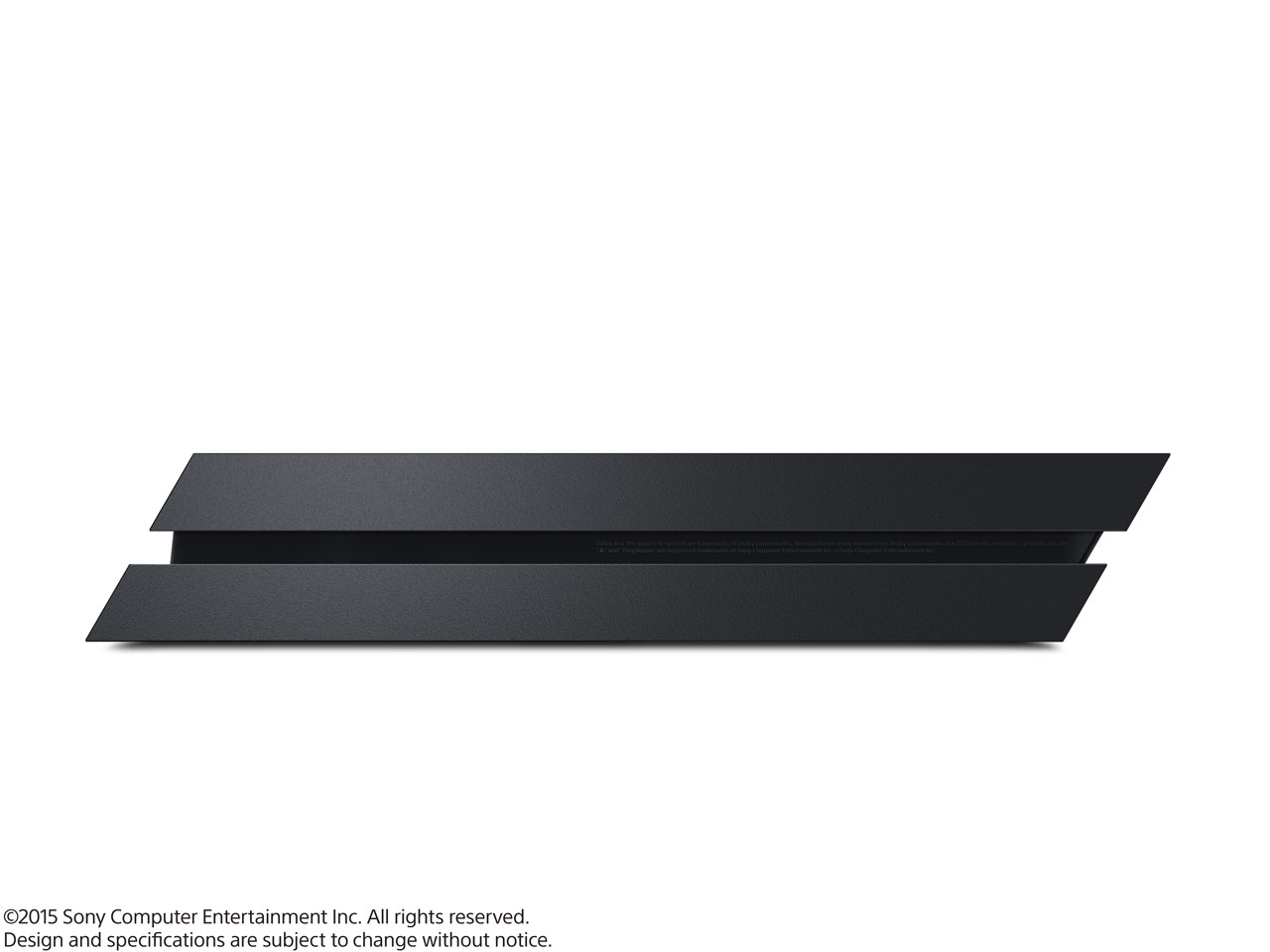 『本体 横置き 右側面』 プレイステーション4 HDD 500GB ジェット・ブラック CUH-1200AB01 の製品画像