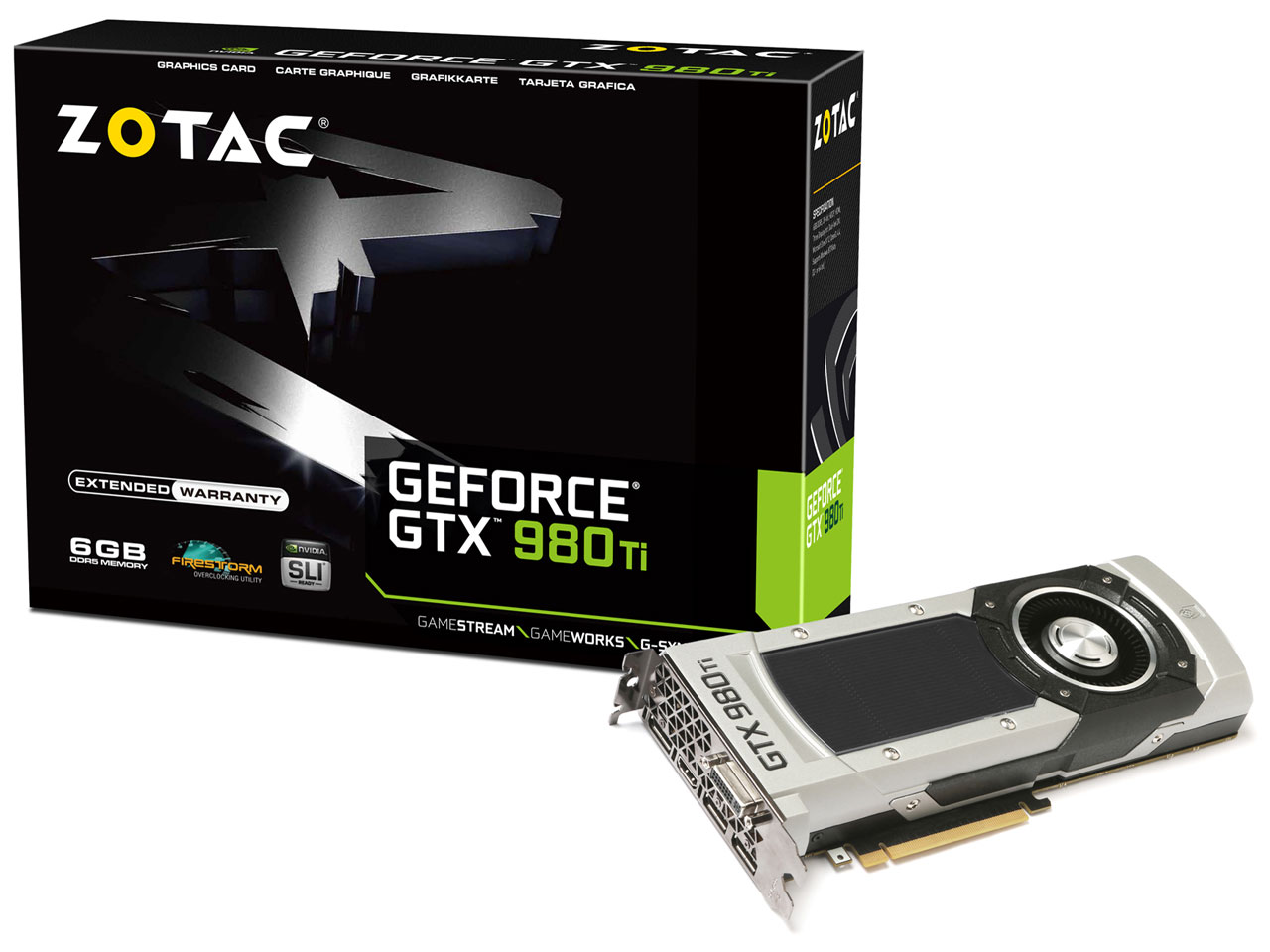 ZOTAC GeForce GTX 980 Ti ZT-90501-10P [PCIExp 6GB] �̐��i�摜
