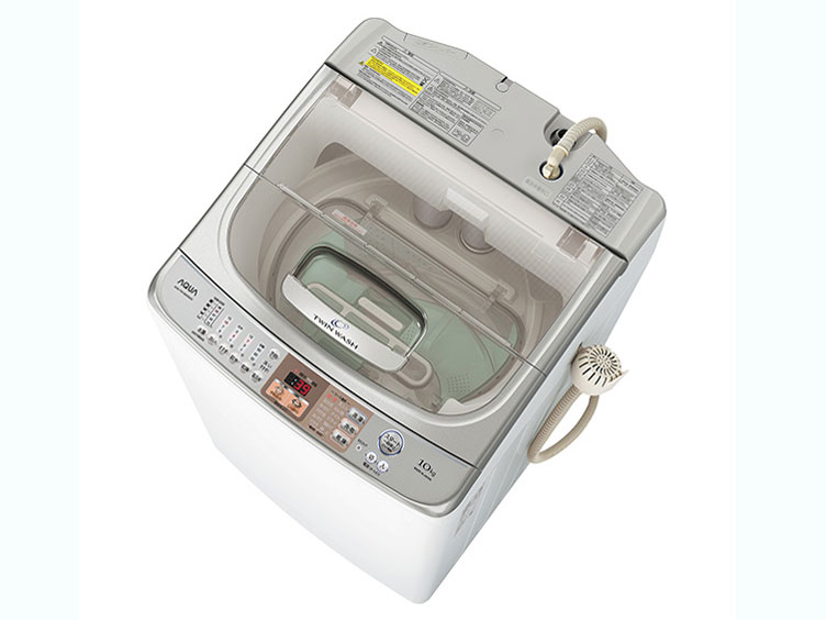 AQUA 乾燥機 10kg ツインウォッシュ 縦型洗濯機 大容量 AQW-TW10N | 洗濯・脱水容量 10kg/乾燥 5kg | 縦（タテ）型洗濯