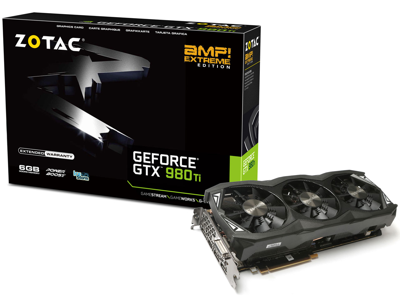 ZOTAC GeForce GTX 980 Ti AMP�I Extreme ZT-90505-10P [PCIExp 6GB] �̐��i�摜