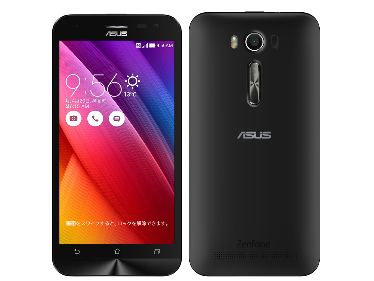 ZenFone 2 Laser ZE500KL-BK16 SIM�t���[ [�u���b�N] �̐��i�摜