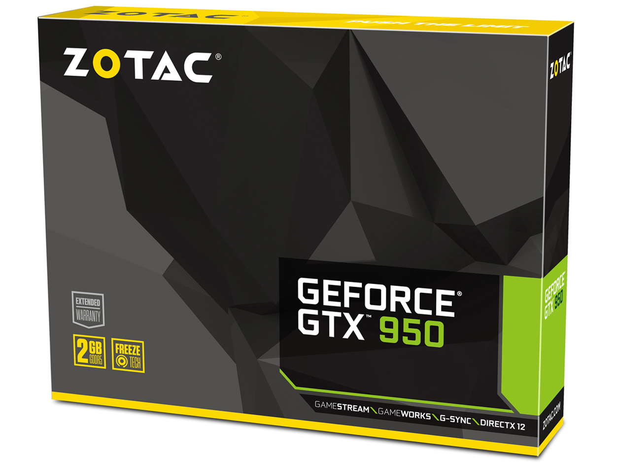 ZOTAC GeForce GTX 950 ZT-90601-10L [PCIExp 2GB]