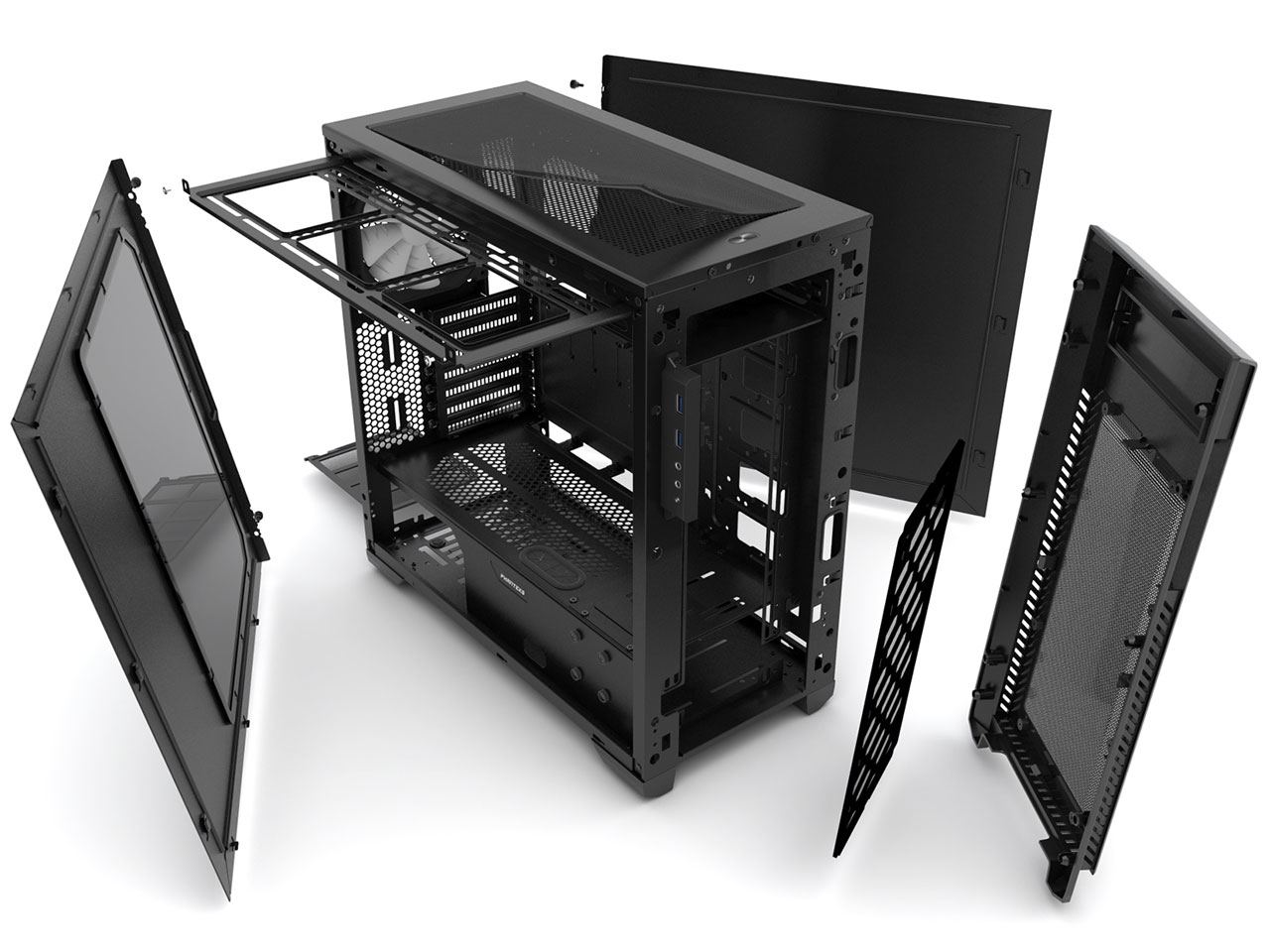 Enthoo Pro M PH-ES515P_BK [SATIN BLACK]